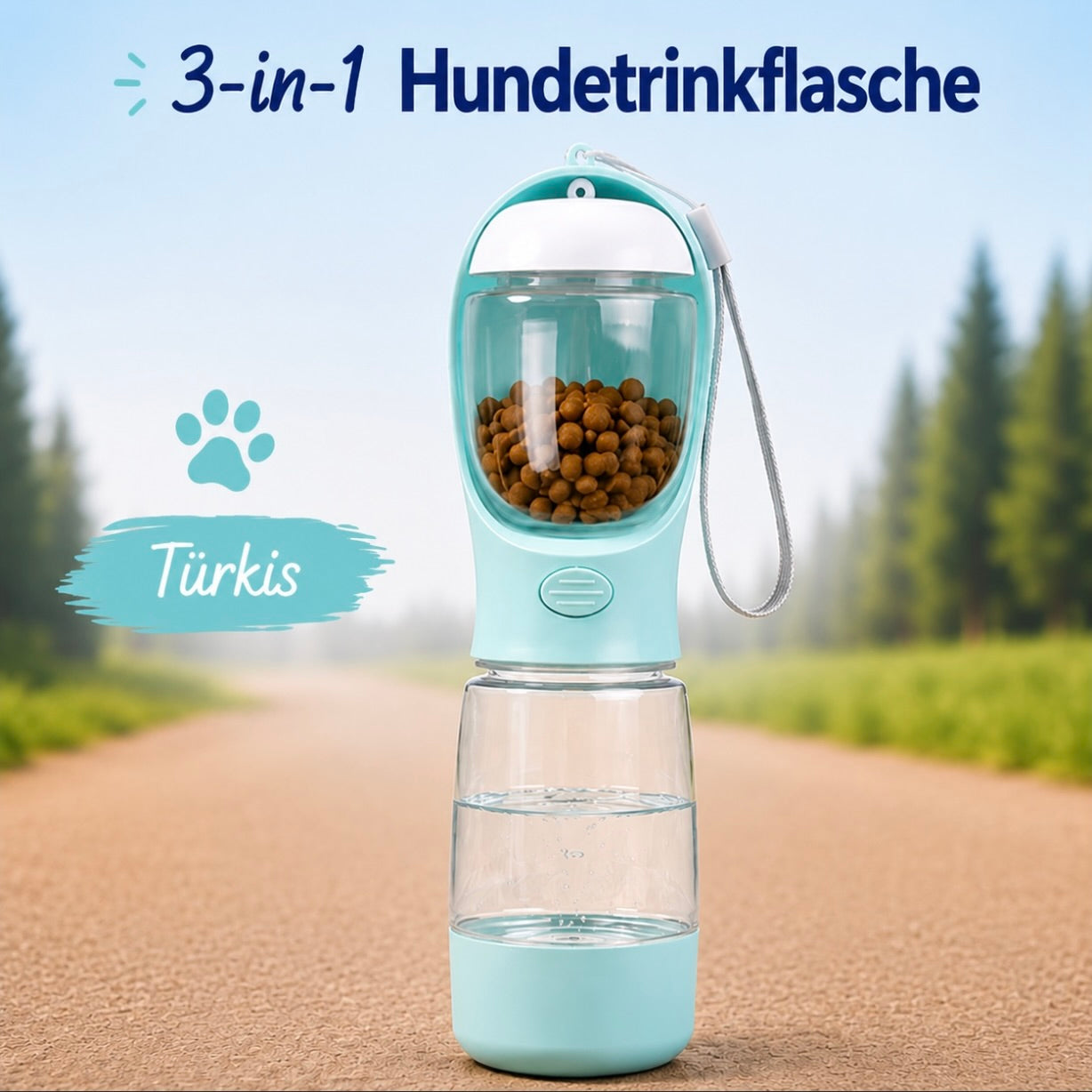 Aurely-Care 3in1 Hundetrinkflasche