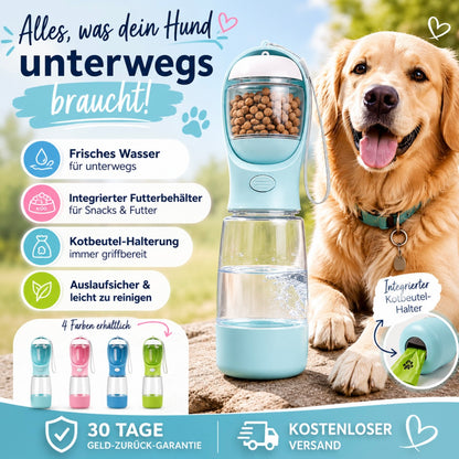 Aurely-Care 3in1 Hundetrinkflasche