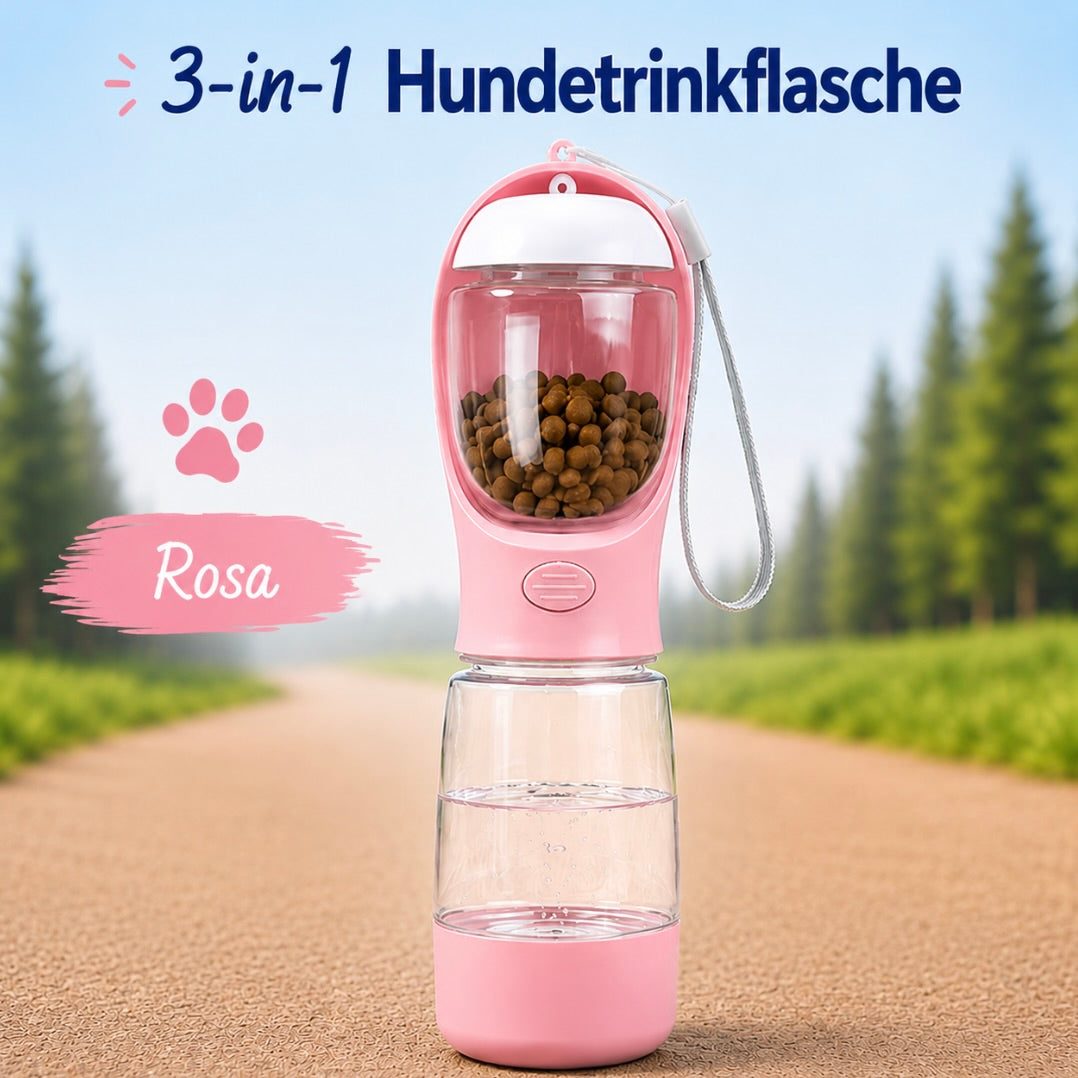 Aurely-Care 3in1 Hundetrinkflasche